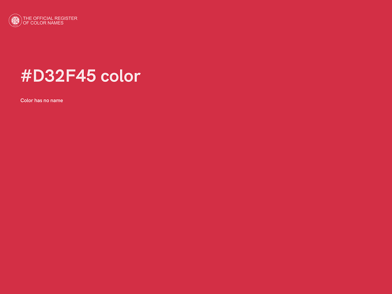 #D32F45 color image