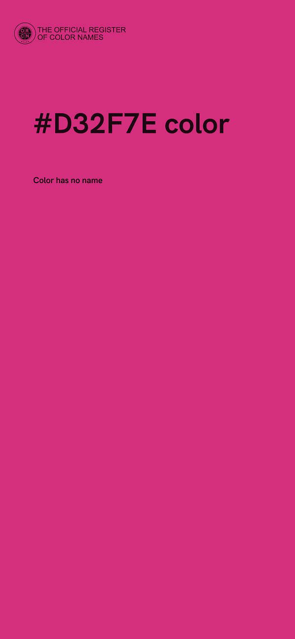 #D32F7E color image