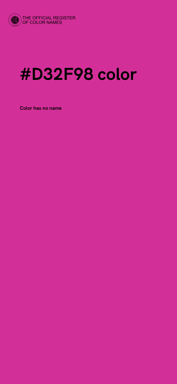 #D32F98 color image