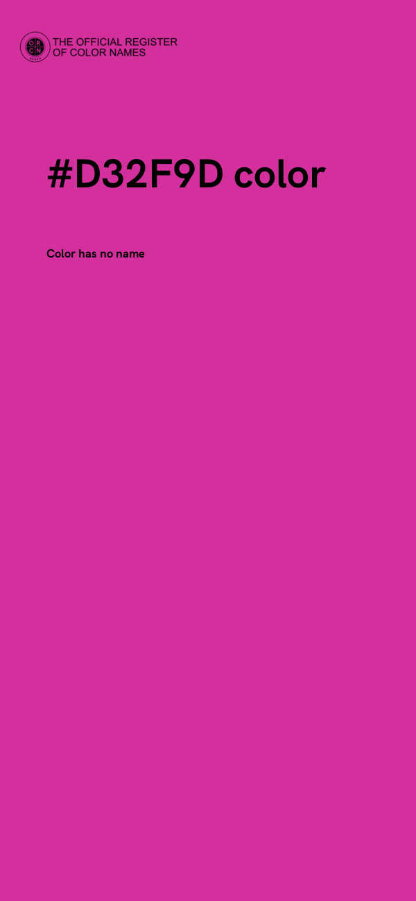 #D32F9D color image