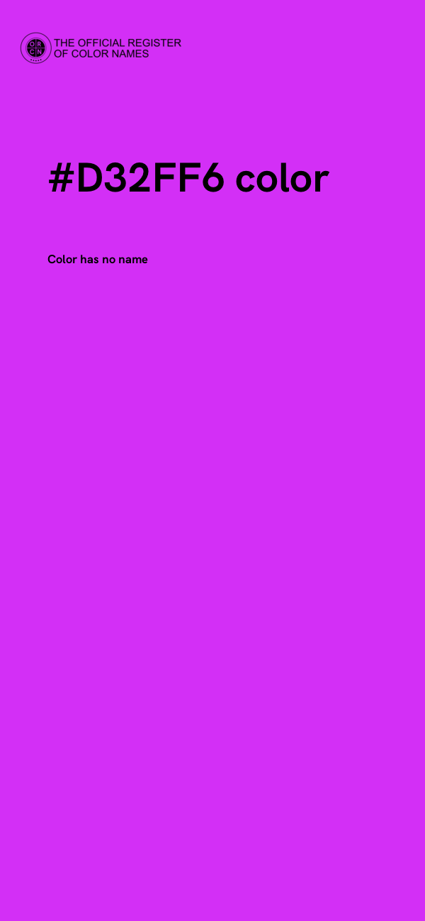 #D32FF6 color image