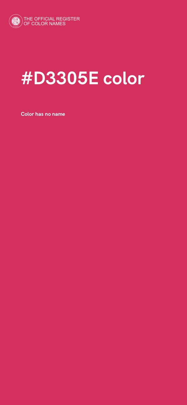 #D3305E color image