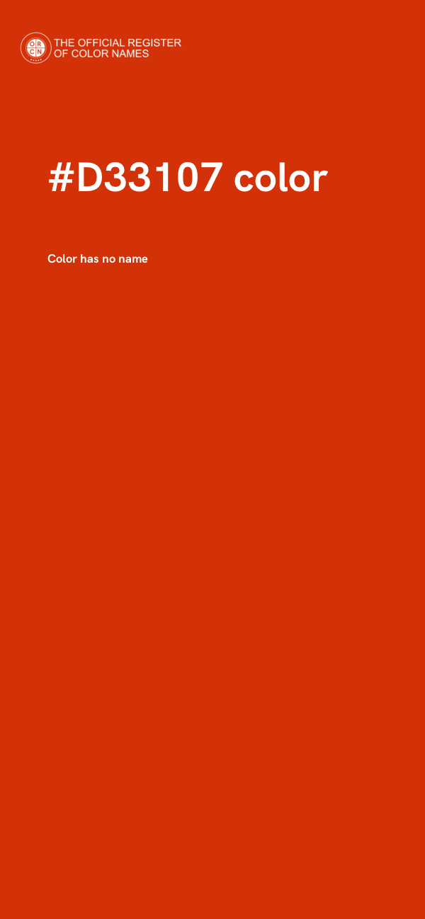 #D33107 color image