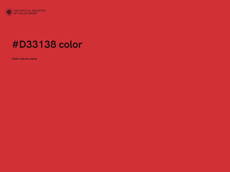 #D33138 color image