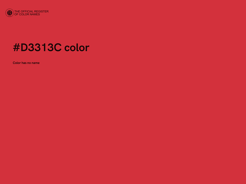 #D3313C color image