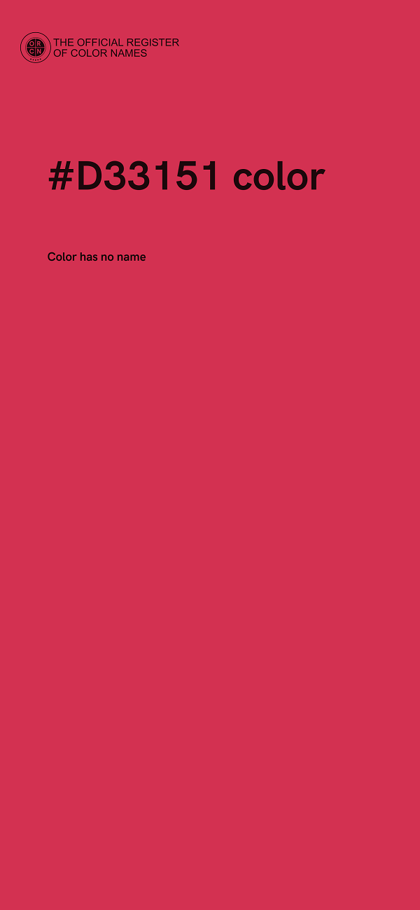 #D33151 color image