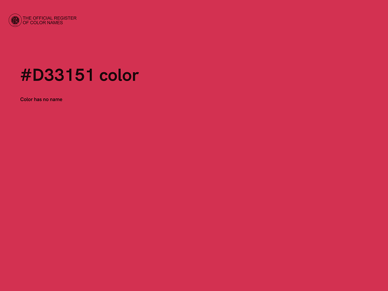 #D33151 color image