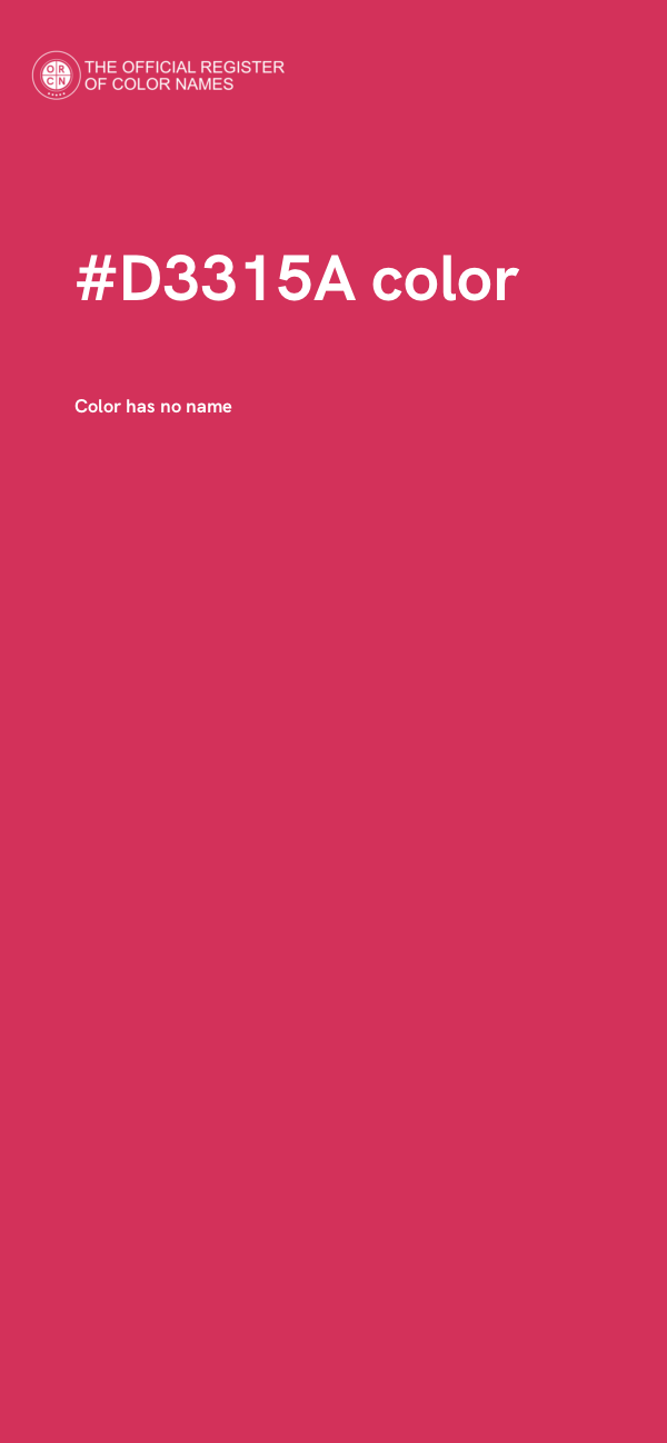 #D3315A color image