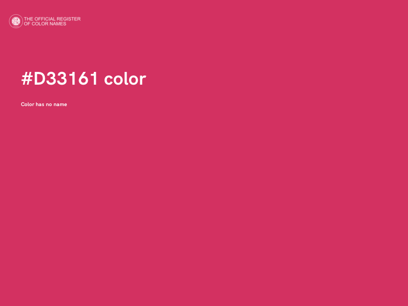 #D33161 color image