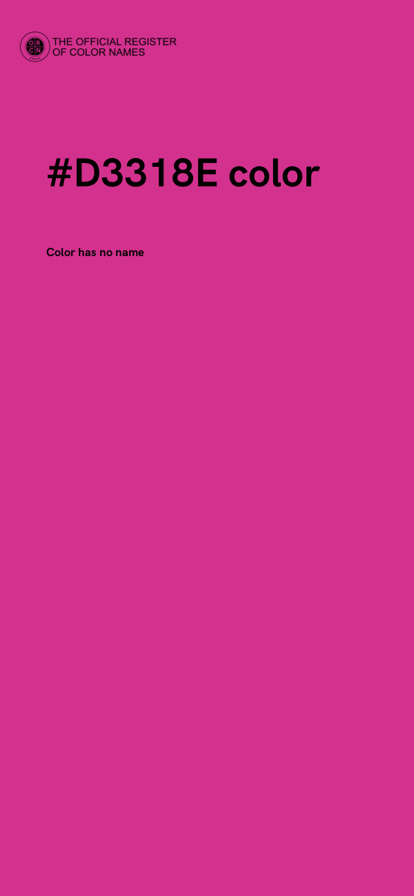 #D3318E color image