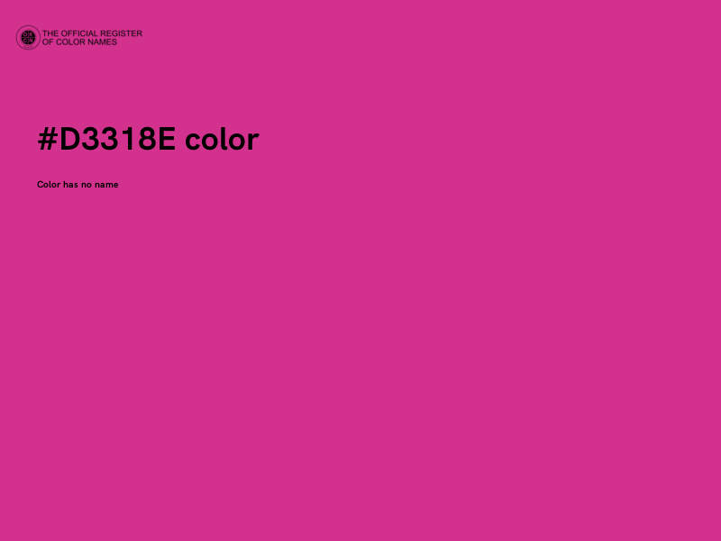 #D3318E color image