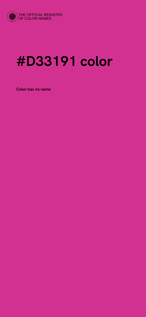 #D33191 color image