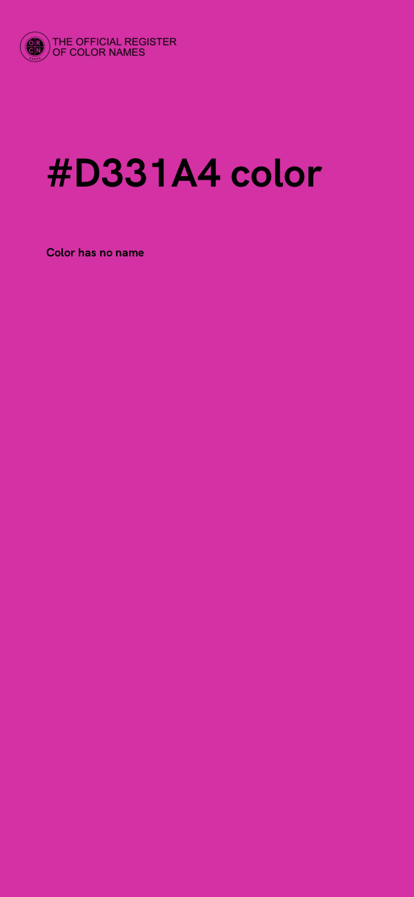 #D331A4 color image