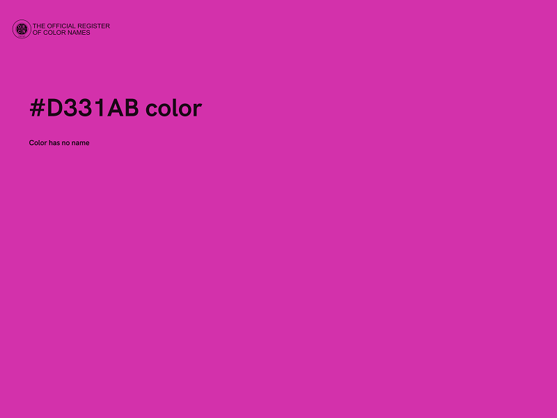 #D331AB color image