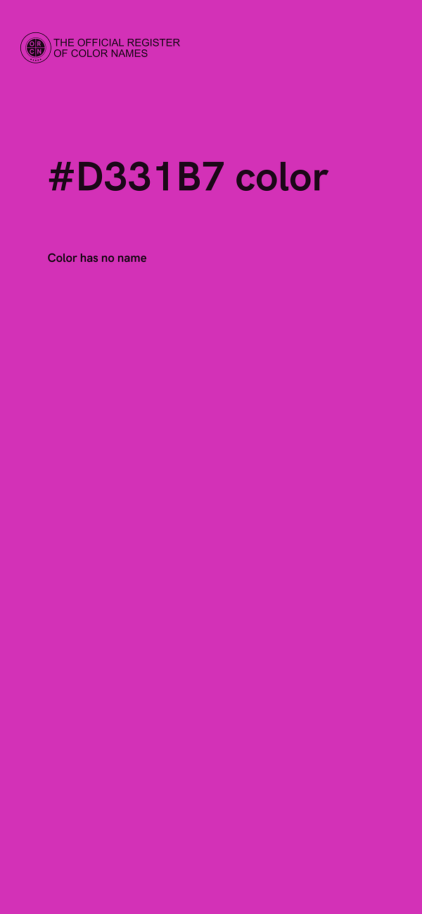 #D331B7 color image