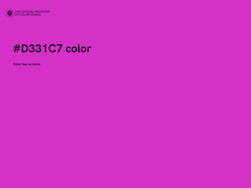 #D331C7 color image