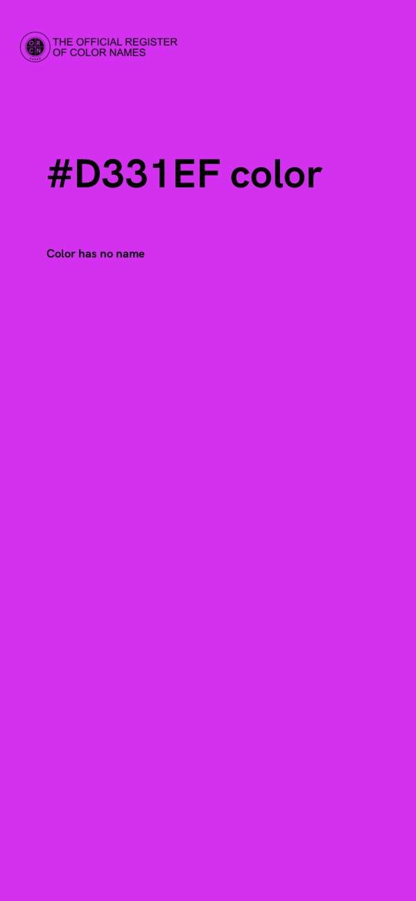 #D331EF color image