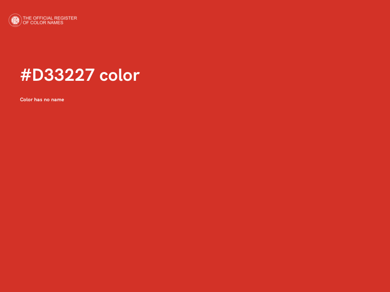 #D33227 color image