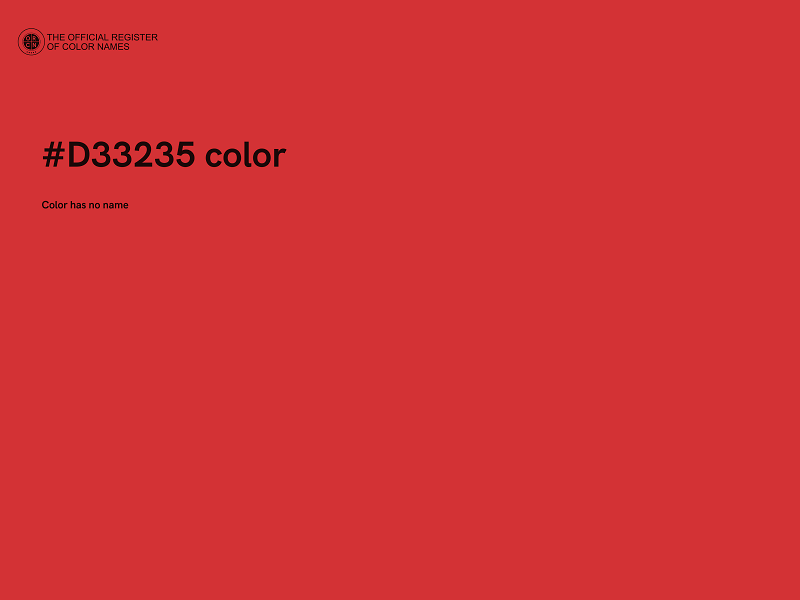 #D33235 color image