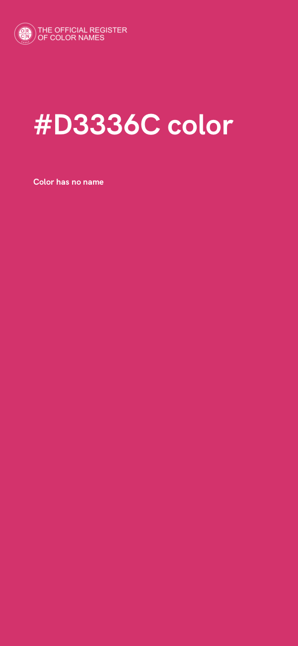 #D3336C color image
