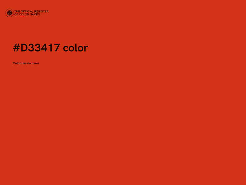 #D33417 color image