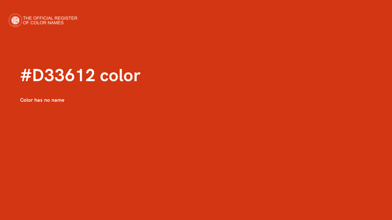 #D33612 color image
