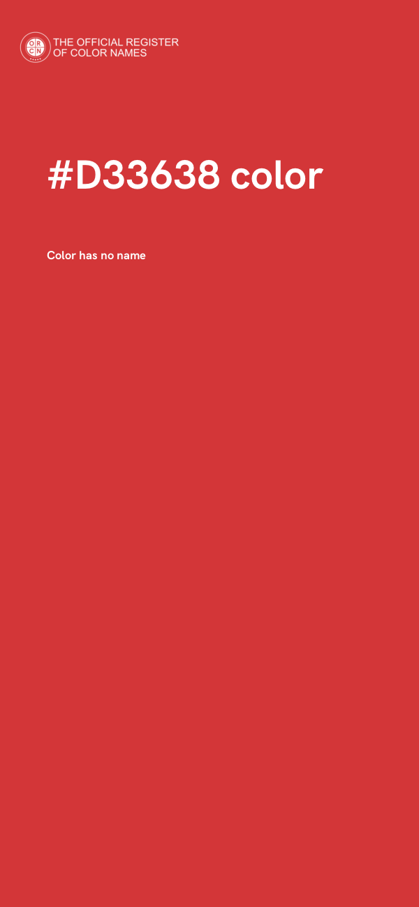 #D33638 color image