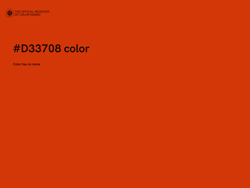 #D33708 color image