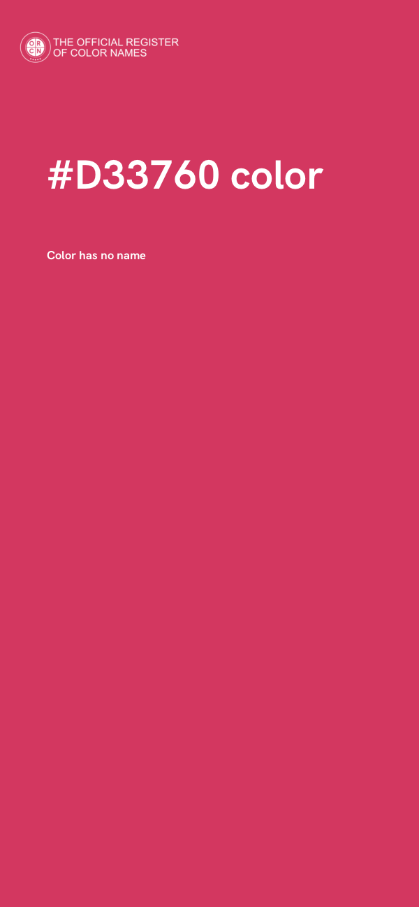 #D33760 color image