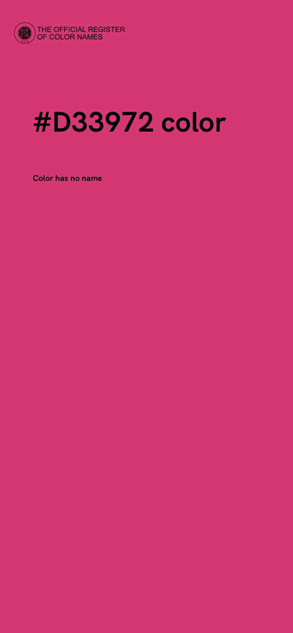 #D33972 color image