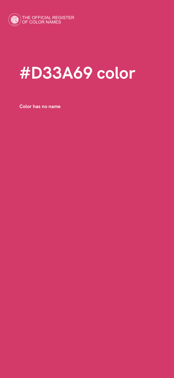 #D33A69 color image