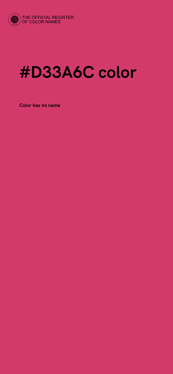 #D33A6C color image