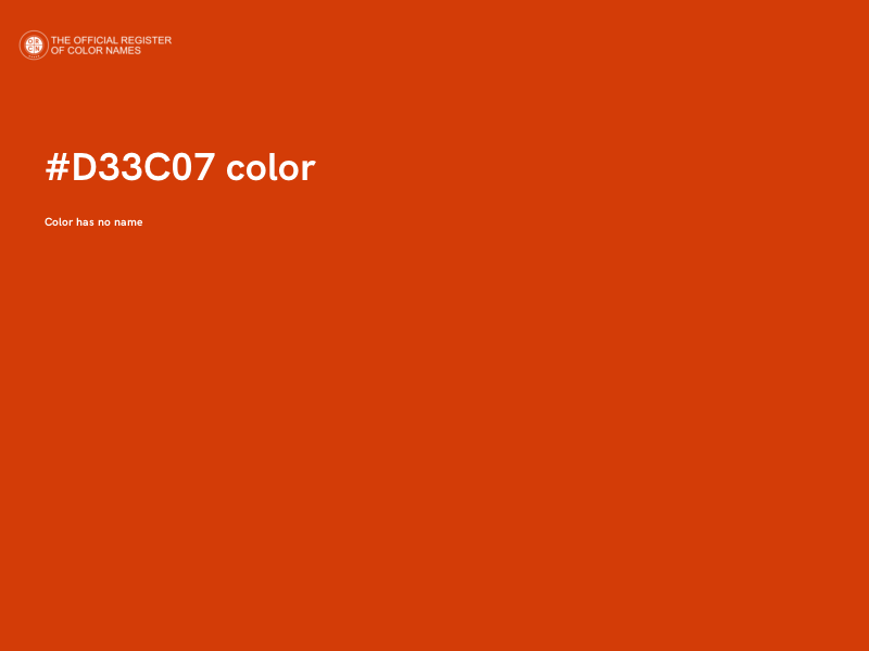 #D33C07 color image