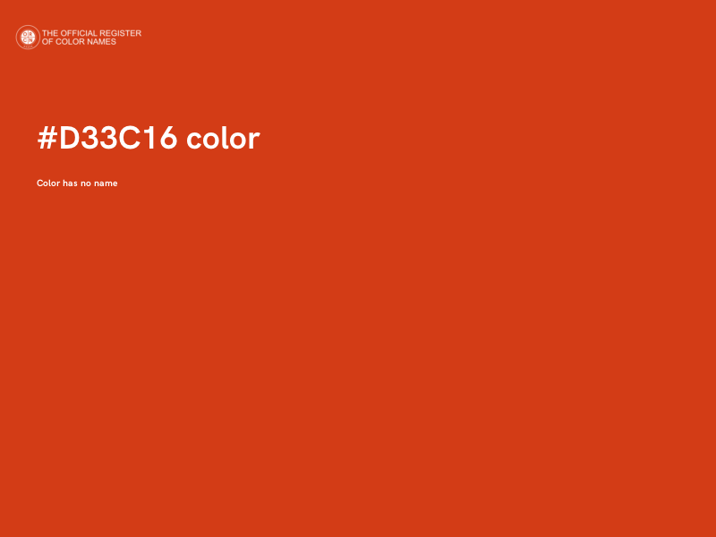 #D33C16 color image
