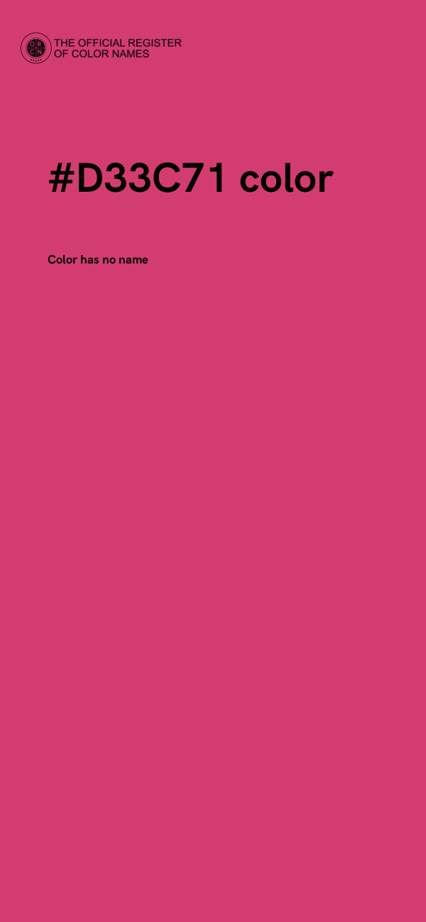 #D33C71 color image