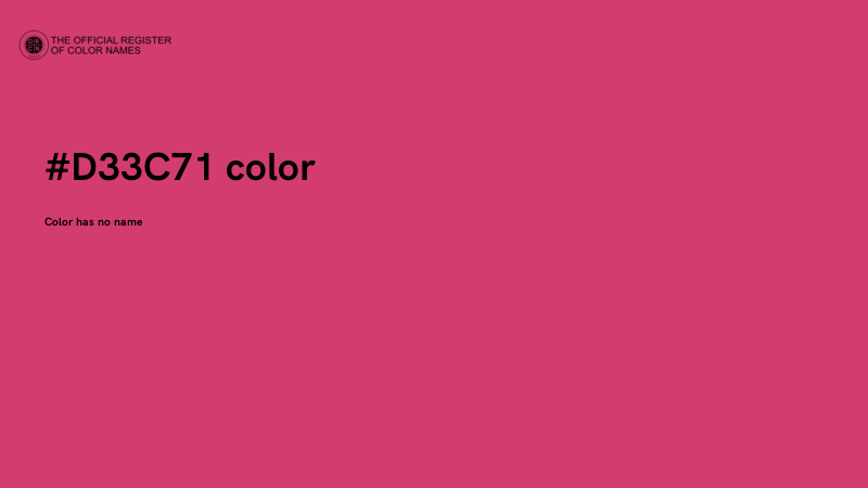 #D33C71 color image