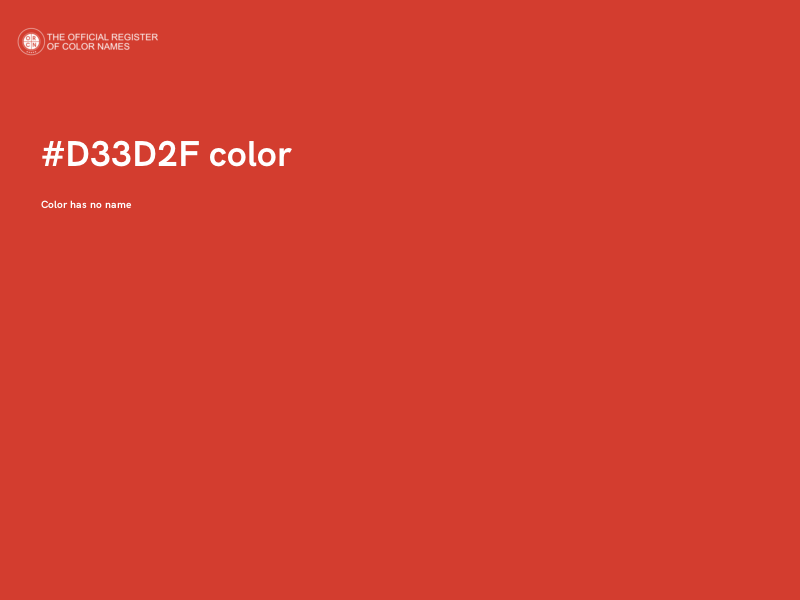 #D33D2F color image