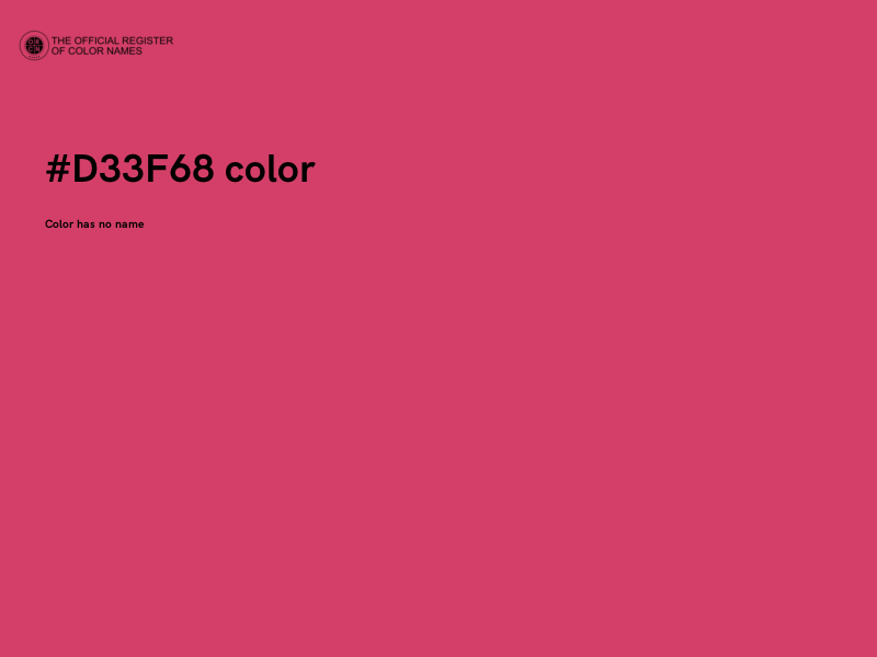 #D33F68 color image