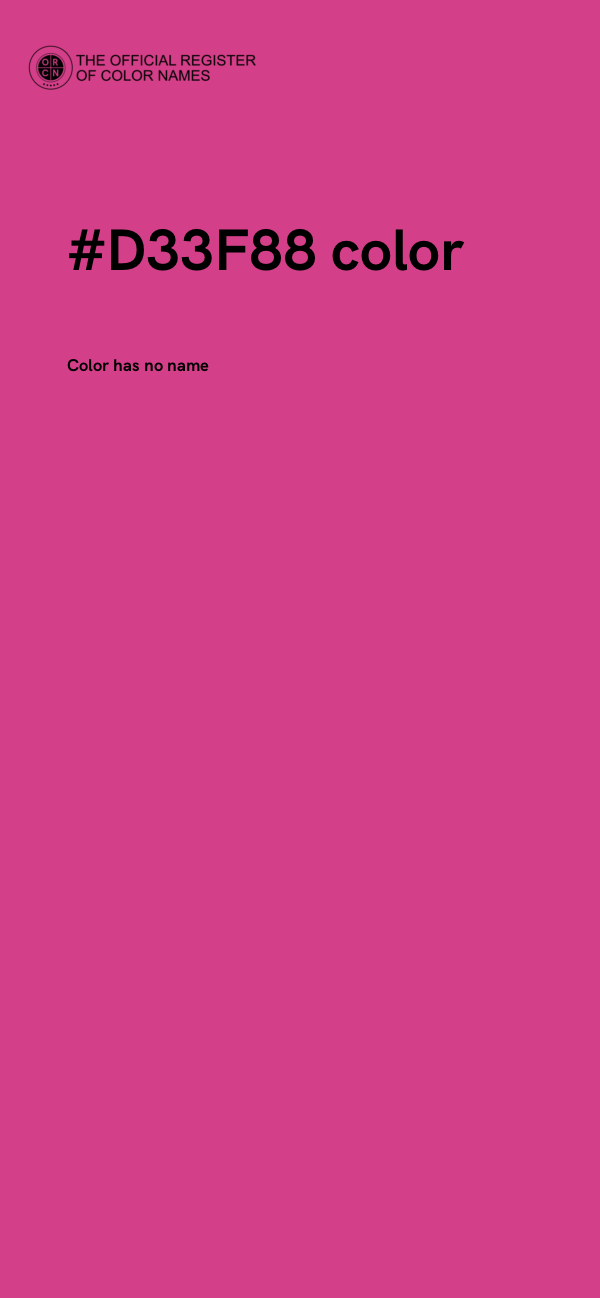 #D33F88 color image