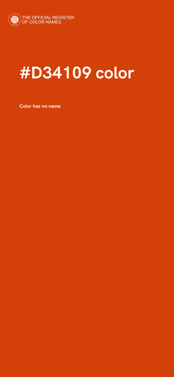 #D34109 color image