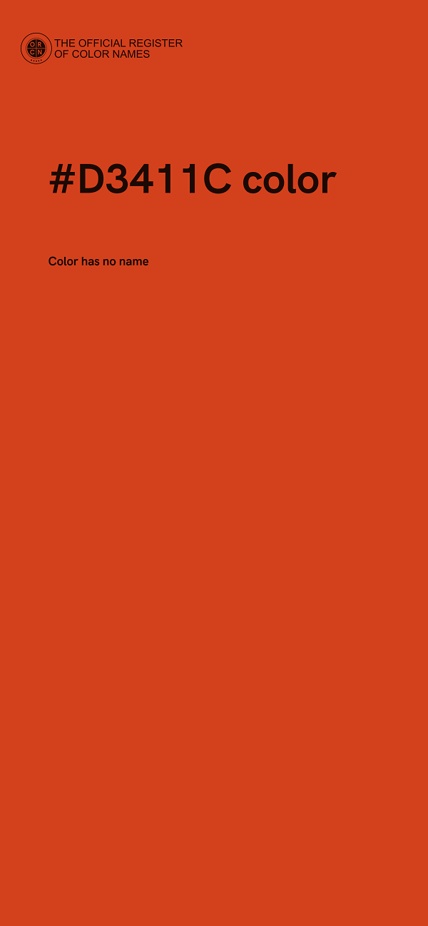 #D3411C color image