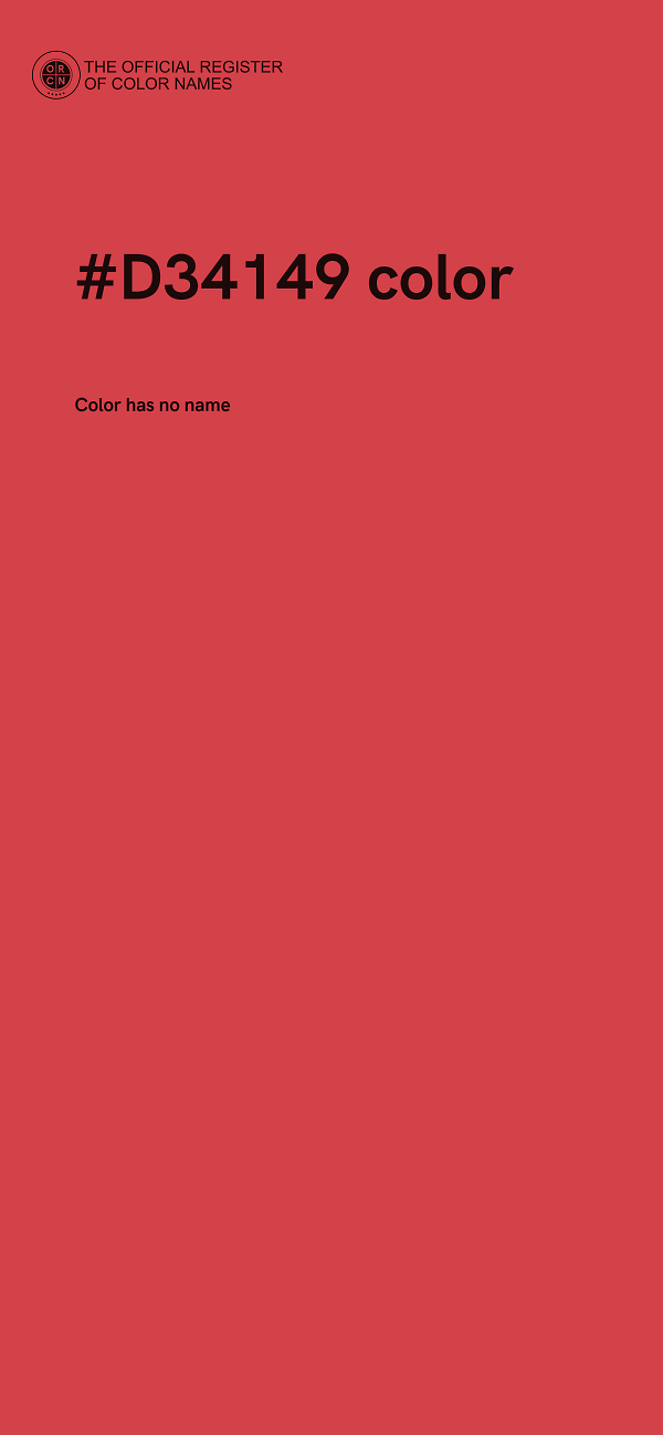 #D34149 color image