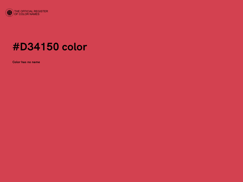 #D34150 color image