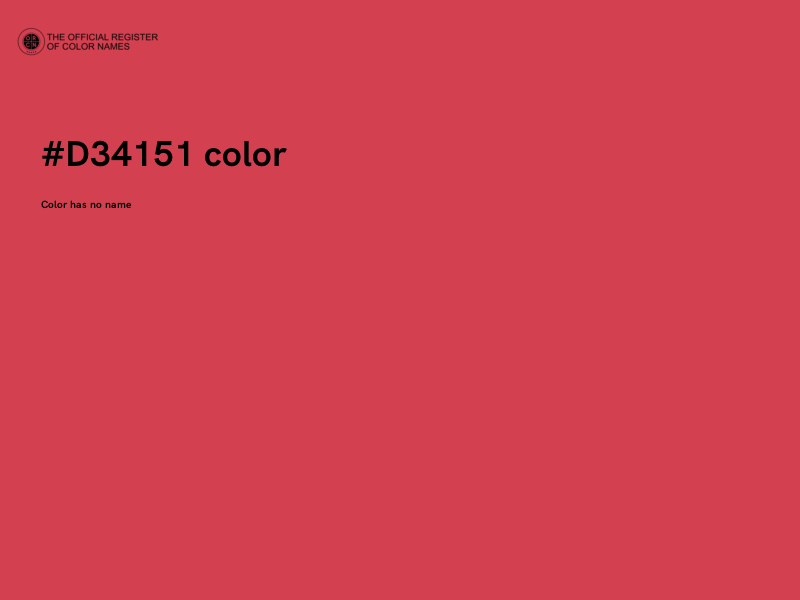 #D34151 color image
