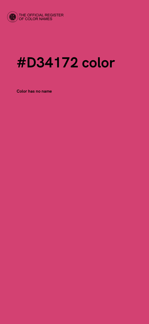 #D34172 color image