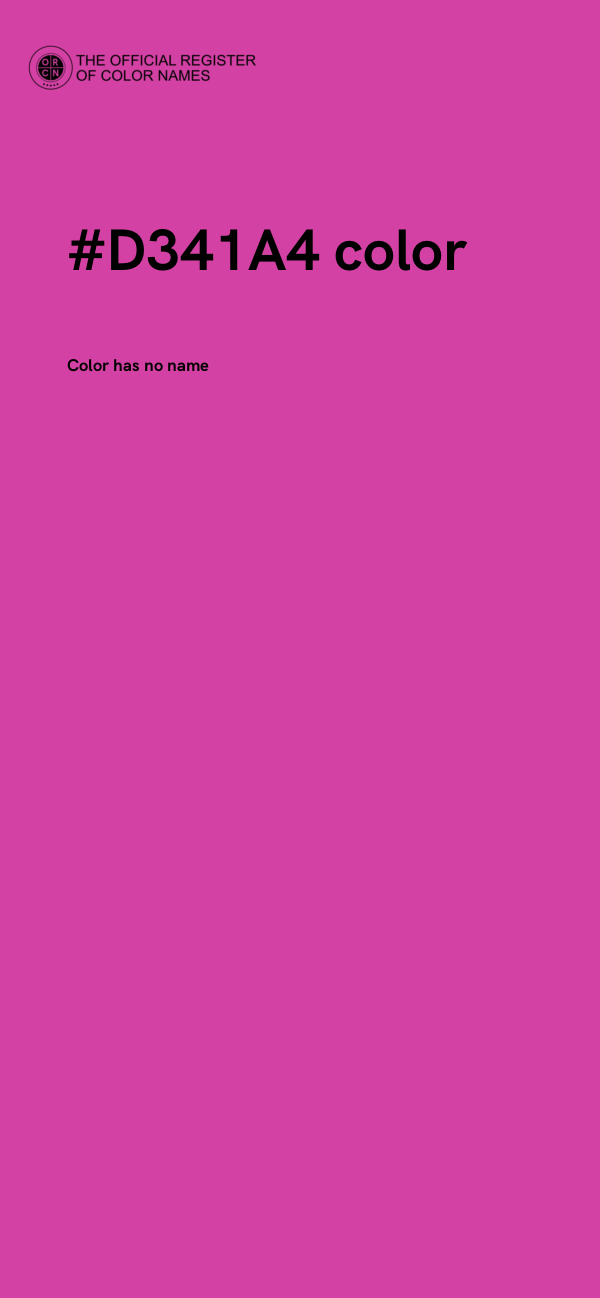 #D341A4 color image