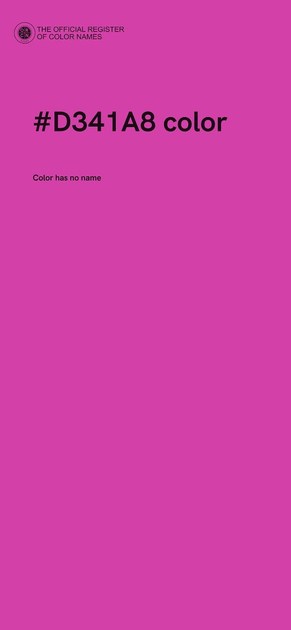 #D341A8 color image