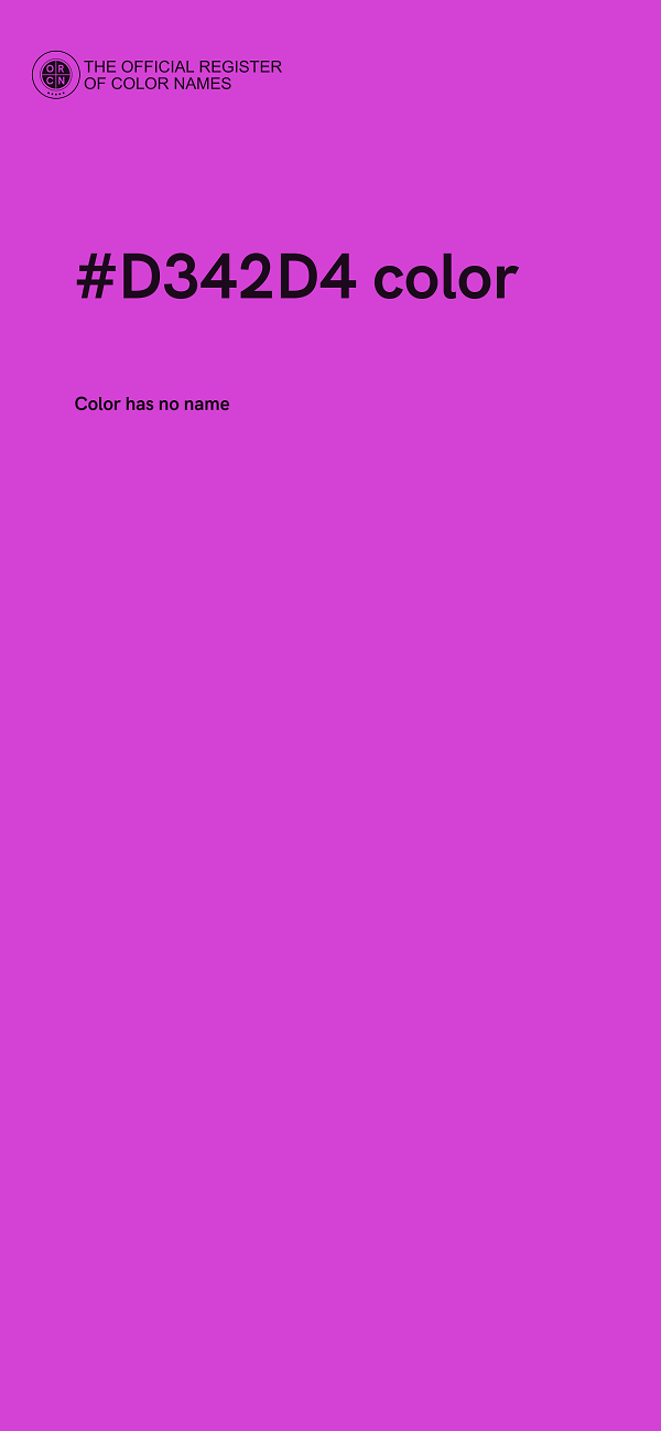 #D342D4 color image