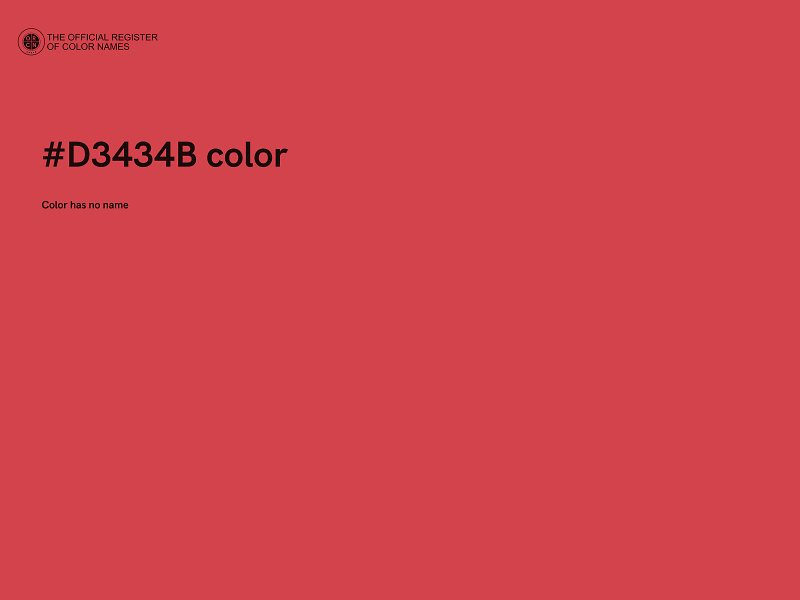 #D3434B color image