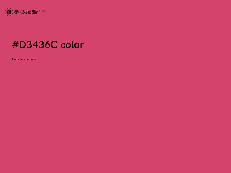 #D3436C color image